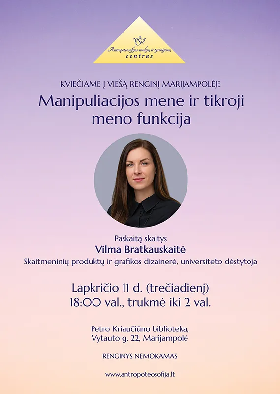 Manipuliacijos mene ir tikroji meno funkcija